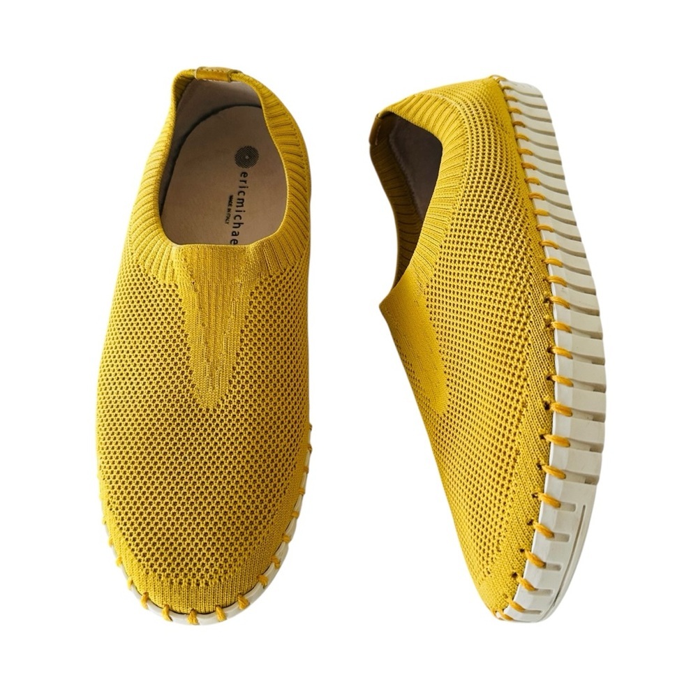 Eric Michael Yellow Lucy Mesh Slip On Sneaker Size Eu 40